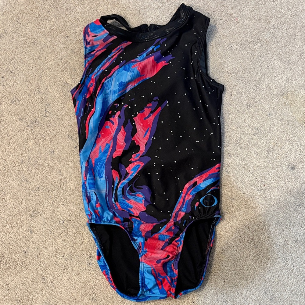 Ozone galaxy gymnastics leotard (Size AS)